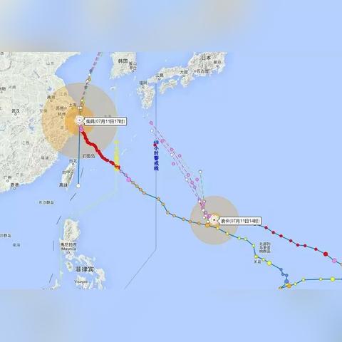 最新台风实时路径消息（3个新台风来了）
