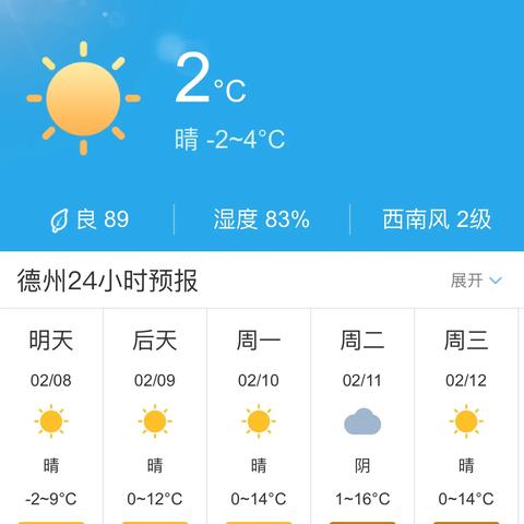 山东德州天气预报（山东德州天气预报15天）