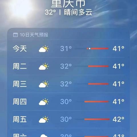 重庆天气预报15天气（重庆下个星期的天气预报）